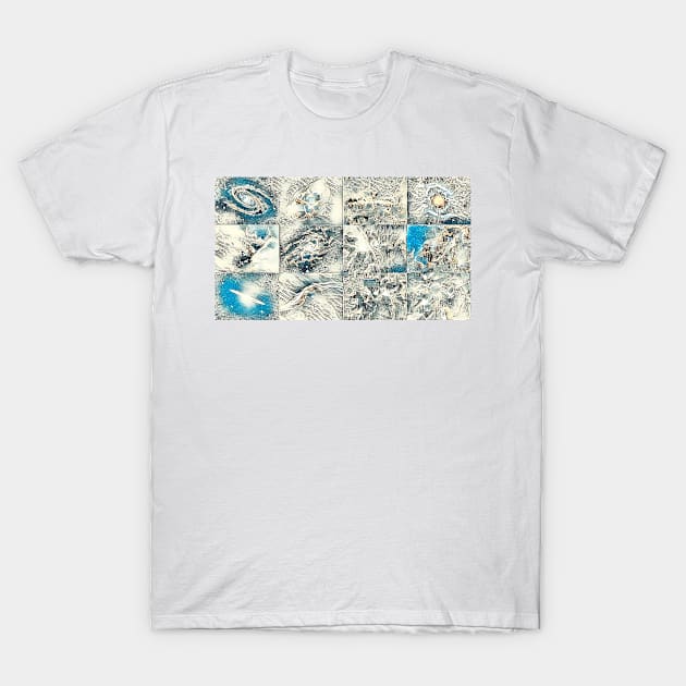 Rushing Nature Snippets Unique Space Galaxy T-Shirt by PsyCave